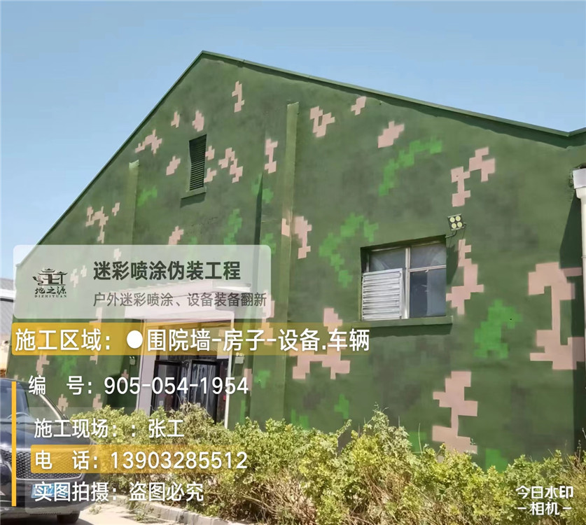 郑州外墙数码迷彩漆施工报价清单（100㎡标准墙面测算）